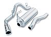 Ford F150  2004-2004 Borla 3" Cat-Back Exhaust System - Single Round Rolled Angle-Cut  Long X Single Round Rolled Angle-Cut Intercooled" Dia