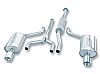 Nissan Altima Sedan 2002-2005 Borla 2.25", 2" Cat-Back Exhaust System - Single Round Rolled Angle-Cut Lined