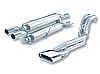 Dodge Ram SRT-10 8.3l V10 2004-2005 Borla 2.5" Cat-Back Exhaust System - Single Rectangle Rolled Angle-Cut Tips