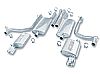 Chrysler 300C 5.7l V8 2005-2010 Borla 2.25", 2.5" Cat-Back Exhaust System - Single Oval Rolled Angle-Cut Tips