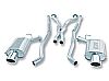 Cadillac CTS V 2004-2007 Borla 2.5" Cat-Back Exhaust System - Single Round Rolled Angle-Cut Lined