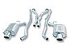 2005 Cadillac CTS V  Borla 2.5" Cat-Back Exhaust System - Single Round Rolled Angle-Cut Lined