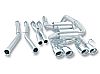Chevrolet Corvette C6 6.0l/6.2l V8 2005-2008 Borla 2.5", 2" Cat-Back Exhaust System W/X-Pipe "s-Type" - Dual Oval Rolled Angle-Cut