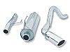 Ford F150  2004-2008 Borla 2.5"/3", 2.25" Cat-Back Exhaust System - Single Round Rolled Angle-Cut  Long X Single Round Rolled Angle-Cut Intercooled" Dia