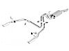 Ford F150  2004-2008 Borla 2.5"/3", 2.25" Cat-Back Exhaust System - Single Round Rolled Angle-Cut  Long X Single Round Rolled Angle-Cut Intercooled" Dia