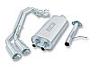 2002 Chevrolet Tahoe   Borla 2.5", 2" Cat-Back Exhaust System - Dual Oval Rolled Angle-Cut