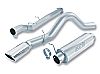 Gmc Sierra Diesel 2500/3500 2006-2007 Borla 4" Cat-Back Exhaust System - Single Round Rolled Angle-Cut Single Square Angle-Cut Phantom" Long X Single Round Rolled Angle-Cut Phantom" Dia