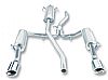 2008 Ford Fusion 3.0l  Borla 2" Cat-Back Exhaust System - Single Oval Rolled Angle-Cut