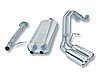 2001 Chevrolet Suburban 1500  Borla 2.5" Cat-Back Exhaust System - Dual Oval Rolled Angle-Cut