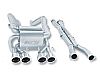 Chevrolet Corvette Zo6/Zr1 7.0l/6.2l V8 2006-2012 Borla 3", 2" Cat-Back Exhaust System W/X-Pipe  "touring" - Dual Round Rolled Angle-Cut Intercooled