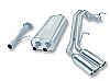 2007 Gmc Yukon   Borla 2.75", 2" Cat-Back Exhaust System - Dual Oval Rolled Angle-Cut