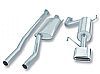 2007 Honda Ridgeline 3.5l V6  Borla 2.5" Cat-Back Exhaust System - Single Rectangle Rolled Angle-Cut