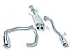 Toyota Fj  2007-2009 Borla 2.25", 2" Cat-Back Exhaust System - Single Oval Rolled Angle-Cut Lined Resonated