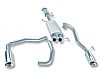 2009 Toyota Fj   Borla 2.25", 2" Cat-Back Exhaust System - Single Oval Rolled Angle-Cut Lined Resonated