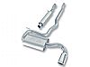 Jeep Patriot 2.4l 4cyl 2007-2008 Borla 2.25" Cat-Back Exhaust System - Single Round Rolled Angle-Cut Intercooled Tipssingle Round Tips