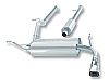 Jeep Wrangler 3.8l V6 2007-2011 Borla 2.5", 2.25" Cat-Back Exhaust System - Single Square Angle-Cut Phantom Tips