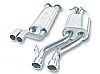 2010 Jeep Grand Cherokee SRT-8 6.1l V8  Borla 2.75" Cat-Back Exhaust System - Dual Round Rolled Angle-Cut Intercooled Tips