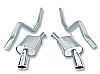 Ford Mustang Shelby Gt 500 2007-2009 Borla 2.5" Cat-Back Exhaust System "touring" - Single Round Rolled Angle-Cut  Long X Single Round Rolled Angle-Cut Intercooled" Dia