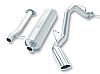 Chevrolet Silverado 1500 2007-2008 Borla 2.75" Cat-Back Exhaust System - Single Round Rolled Angle-Cut  Long X Single Round Rolled Angle-Cut Intercooled" Dia