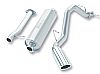 Gmc Sierra 1500 2007-2008 Borla 2.75" Cat-Back Exhaust System - Single Round Rolled Angle-Cut  Long X Single Round Rolled Angle-Cut Intercooled" Dia