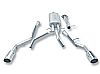 Chevrolet Silverado 1500 2007-2008 Borla 2.75", 2.25" Cat-Back Exhaust System - Single Round Rolled Angle-Cut  Long X Single Round Rolled Angle-Cut Intercooled" Dia
