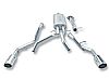 Gmc Sierra 1500 2007-2008 Borla 2.75", 2.25" Cat-Back Exhaust System - Single Round Rolled Angle-Cut  Long X Single Round Rolled Angle-Cut Intercooled" Dia