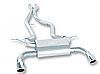 2008 Bmw 3 Series 335i/Xi Coupe E92  Borla 2.5" Cat-Back Exhaust System - Single Round Rolled Angle-Cut Lined