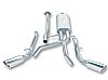 Gmc Sierra 1500 2007-2008 Borla 2.75", 2.25" Cat-Back Exhaust System - Single Round Rolled Angle-Cut  Long X Single Round Rolled Angle-Cut Intercooled" Dia