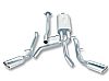 Chevrolet Silverado 1500 2007-2008 Borla 2.75", 2.25" Cat-Back Exhaust System - Single Round Rolled Angle-Cut  Long X Single Round Rolled Angle-Cut Intercooled" Dia