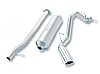 Gmc Sierra 1500 2007-2008 Borla 2.75" Cat-Back Exhaust System - Single Round Rolled Angle-Cut  Long X Single Round Rolled Angle-Cut Intercooled" Dia