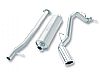 Chevrolet Silverado 1500 2007-2008 Borla 2.75" Cat-Back Exhaust System - Single Round Rolled Angle-Cut  Long X Single Round Rolled Angle-Cut Intercooled" Dia