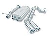 2007 Chevrolet Suburban 2500  Borla 2.75", 2" Cat-Back Exhaust System - Dual Oval Rolled Angle-Cut