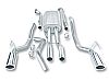 Toyota Tundra  2007-2008 Borla 2.25" Cat-Back Exhaust System - Single Round Rolled Angle-Cut  Long X Single Round Rolled Angle-Cut Intercooled" Dia
