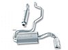 2009 Jeep Patriot 2.4l 4cyl  Borla 2.25" Cat-Back Exhaust System - Single Round Rolled Angle-Cut Intercooled Tipssingle Round Tips