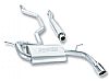 Dodge Caliber R/T 2.4l 4cyl 2007-2009 Borla 2.25" Cat-Back Exhaust System - Single Round Rolled Angle-Cut Intercooled Tips