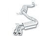 2007 Audi A3 2.0l Turbo  Borla 2.5", 2.25" Cat-Back Exhaust System - Dual Round Rolled Angle-Cut