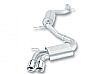 2008 Audi A3 2.0l Turbo  Borla 2.5", 2.25" Cat-Back Exhaust System - Dual Round Rolled Angle-Cut