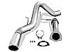 2009 Gmc Sierra Diesel 2500/3500  Borla 4" Cat-Back Exhaust System - Single Round Rolled Angle-Cut