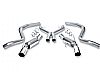 Ford Mustang Shelby Gt 500 2005-2009 Borla 3" Cat-Back Exhaust System  W/X-Pipe - Single Round Rolled Angle-Cut  Long X Single Round Rolled Angle-Cut Intercooled" Dia