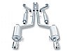 Infiniti G35 Sedan 2007-2008 Borla 2.25" Cat-Back Exhaust System - Single Round Rolled Angle-Cut Lined