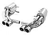 Porsche 911 997s 2005-2008 Borla 2.5", 1.75" Cat-Back Exhaust System - Dual Round Rolled Angle-Cut