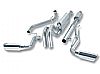Dodge Ram 1500 5.7l V8 2006-2008 Borla 3", 2.25" Cat-Back Exhaust System - Single Round Rolled Angle-Cut  Long X Single Round Rolled Angle-Cut Intercooled Tips" Dia