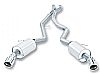 Bmw 3 Series 335i/Xi Coupe/Sedan 2007-2010 Borla 2.5" Cat-Back Exhaust System "aggressive" - Single Round Rolled Angle-Cut Lined