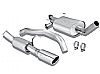 Toyota Sequoia  2008-2008 Borla 2.75" Cat-Back Exhaust System - Single Round Rolled Angle-Cut  Long X Single Round Rolled Angle-Cut Intercooled" Dia