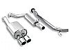 2007 Honda Civic Sedan 2.0l 4 Cyl  Borla 2.25" Cat-Back Exhaust System - Dual Round Rolled Angle-Cut