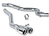 2010 Volkswagen Jetta Tdi  Borla 2.5" Cat-Back Exhaust System - Dual Round Rolled Angle-Cut