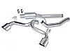 2011 Mitsubishi Lancer Ralliart 2.0l Turbo  Borla 2.75", 2.25" Cat-Back Exhaust System - Single Round Rolled Angle-Cut