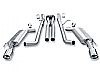 2005 Pontiac Gto 6.0l V8  Borla 2.5" Cat-Back Exhaust System - Single Round Rolled Angle-Cut Lined