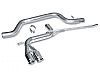 Volkswagen Golf Tdi 2010-2011 Borla 2.5" Cat-Back Exhaust System - Dual Round Rolled Angle-Cut