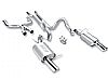 Ford Mustang Gt 2011-2012 Borla 2.75" Cat-Back Exhaust System "touring" - Single Round Rolled Angle-Cut  Long X Single Round Rolled Angle-Cut Intercooled" Dia